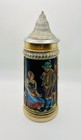 Vintage German Lidded Beer Stein Larger Size 11 1 2 