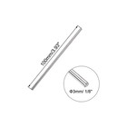 Uxcell 3mm X 100mm 304 Stainless Steel Solid Round Rod For Diy Craft - 5pcs