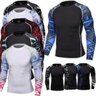 Men s Compression Shirt Base-layer Sports Top Long-sleeve Gym Quick Dry T-shirt