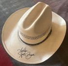 Rare Hand Signed  god Bless Garth Brooks  Autographed Express Riders Cowboy Hat