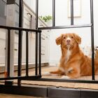Pet Gate With Small Pet Door  Includes 4-inch Extension Kit 