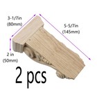 Wood Corbels Corbel Bracket 31 7 X 2 X 57 8 Inch Rubber Wood Decor 2 Pcs