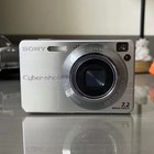 Sony Cybershot Dsc-w120 7 2mp Ccd Vintage Digital Camera - 100  Working-silver