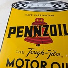 Vintage Pennzoil Porcelain Sign - Motor Oil Can Porcelain Pennsylvania Sign