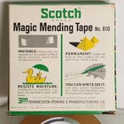 Vtg New Scotch 3m Brand Magic Mending Tape No  810 Green Plaid Box Nos