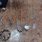 182 4g Vtg  Sterling Silver Jewelry Lot Necklaces  Earrings  Thimble  Bracelets 