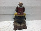 Original J    E  Stevens Cast Iron Mechanical Bank Clown On Globe