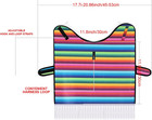 Dog Sombrero Hat Pet Serape Poncho Costume Dog Multicolor Adjustable Mexican Str