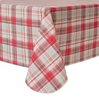 Holiday Time 60 X 102  Peva Rectagular Tablecloth - Christmas Plaid