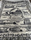 Perkasie Pa Afghan Tapestry Throw Blanket Black White 70  X 53 