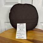 Mardel Brown Bear White 12 Inch Round Pillow Nursery Cottage Classroom