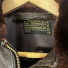 Vtg Leather Flight Jacket G-1 Size 40 L  W  Foster Mil-j-7823 Bomber Usn 1950s