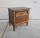 Vintage Mid Century Modern Atomic 2-drawer Chest Nightstand End Table F29