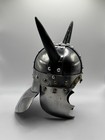 Viking Warrior Helmet With Original Horns Medieval Knight Crusader Armor 7x7x10
