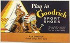 Antique 1920s Goodrich Sport Shoes Advertising Ink Blotter      Grand Gorge Ny