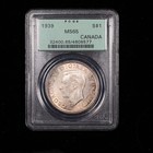 Canada  1939 George Vi Dollar  Pcgs Ms 65  1 363 816 Mintage 