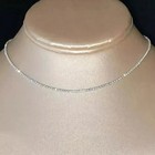 3mm 7ct Round Cut Lab Created Diamond 14k White Gold Plated Tennis Necklace 18 