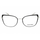 Calvin Klein Women s Eyeglasses Black silver Cat Eye Full Rim Frame Ck22101 072