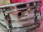 Ludwig Lr-720 Used Snare Drum Black white Badge W  Serial Number Good Shape
