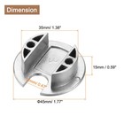 5pcs Cable Hole Cover 1-3 8 Inch Desk Cable Wire Cord Grommet  Silver Tone