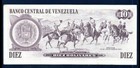 Venezuela Xf Note 10 Bolivares Oct  1981 P-60 Different Prefixes Commemorative