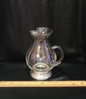 Vintage Webster Sterling Silver Based Glass Water   Cocktail   Martini Pitcher