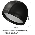 Anti-slip Swimming Cap Ears Cover Long Hair Clean Swim Pool For Adults Men Women