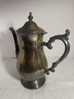 Vintage Unbranded Silver-plated Footed Coffee tea Server  Hinged Lid  Fast Ship