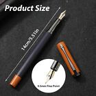 Metal Black Fountain Pen Set 0 5mm Fine Nib Fountain Pen With 10 3 4mm Ink Cart