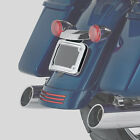 Curved Laydown License Plate Mount Frame Light For Harley Road King Street Glide