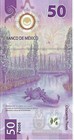 2022 Mexico Uncirculated 50 Peso Banknote Polymer Axolotl 