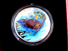 2017  10 Iconic Canada  The Beaver - Pure  9999 Silver Colored Coin J1