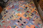 Vintage 66 By 80 Inch  Hand Stitched Quilt