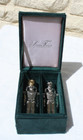Godinger Silverplate Nutcracker Soldiers Salt And Pepper Set With Original Box