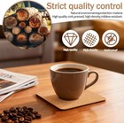 100 Pcs Self-adhesive Cork Sheets 4 X 4 Inch Squares Cork Coasters Square