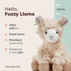 11 5 Inches - Fuzzy Llama Off White Stuffed Animal  For Ages 0-14