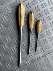 3 Pc Wooden Handle Screwdriver Set   Unique Handles