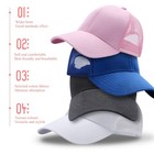Trucker Hat Foam Mesh Baseball Cap Snapback Adjustable Plain Solid Unisex Hat
