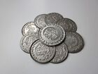 Very Rare Ancient Lot Of 9 Silver Coins Islamic Medieval Period - Perfect 
