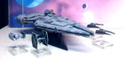 Star Wars X-wing Custom 3d-printed Arquitens Cruiser   Tie s Game Miniature Set