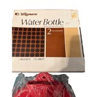 Vintage Walgreens Red Rubber Water Bottle 2 Qt Hot Cold Therapy Made In Usa Box