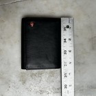 Men s Alpine Swiss Wallet Money Card Holder Black Genuine Leather
