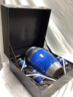 Large Cremation Blue Marble Like Urn For Ashes  Set Of 5  1 Lrg   4 Sm  W  Case
