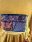 Natural Life Multicolor Floral Craft Tote With Handles   Pockets  13  X 8  X 7 
