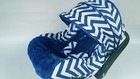 Baby Infant Car Seat Cover Canopy Cover Fit Most Infant Car Seat Navy Blue White