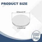 100pcs 3 4  19mm  Dia  0 09  2 3mm  Thick Round Flat Stainless Steel Disc