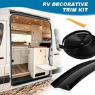 100ft Uv Resistant Vinyl Corner Molding  1  Rv Trim Molding Insert  Black