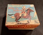 Vintage Mikuni Tin Litho Toy Billy The Cowboy   His Horse W  Original Box Works
