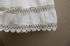 Vintage Victorian Childs White Cotton Crochet Lace Dress 2t 3t