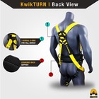 Kwiksafety Hurricane Safety Harness Ansi Fall Protection 3d Ring   Back Support